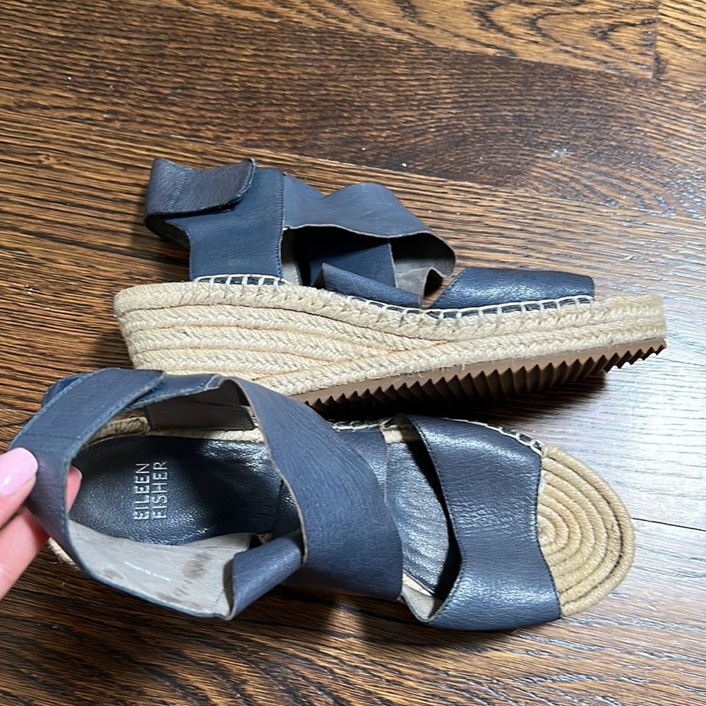 Eileen Fisher blue wedges